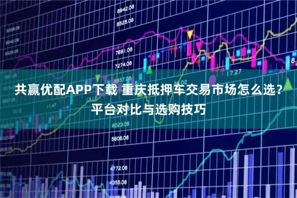 共赢优配APP下载 重庆抵押车交易市场怎么选？平台对比与选购技巧